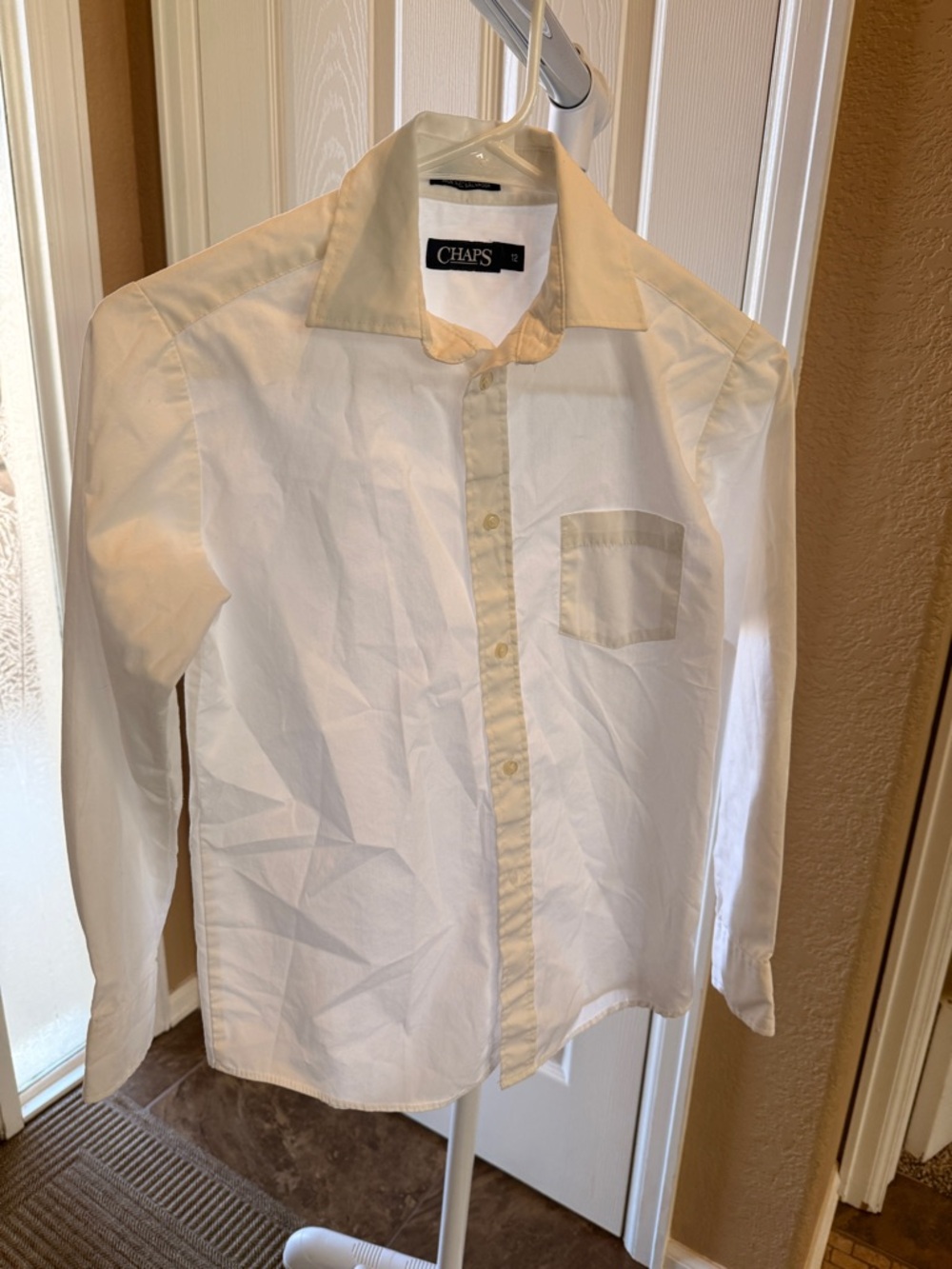Chaps White Button-Down Dress Shirt